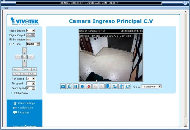 Ejemplo de Camara IP